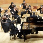 Shostakovich's Piano Concerto No. 1 with the Erstes Frauen-Kammerorchester von Österreich, Zaragoza, 2011  (Photo: Tino Gil)